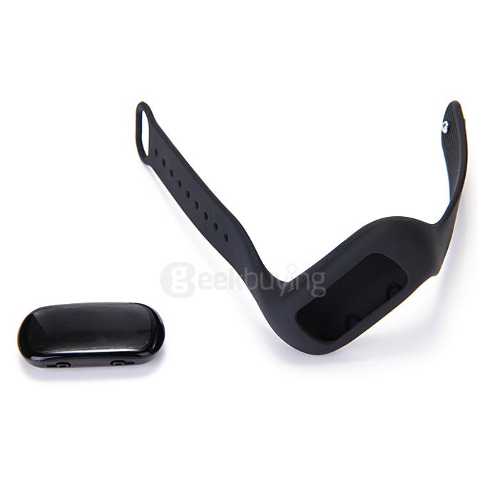 SWB01 Bluetooth 4.0 Smart Sports Bracelet OLED Display Screen for Smartphone with Pedometer Sleep Monitor Alarm Fitness Tracker - Black