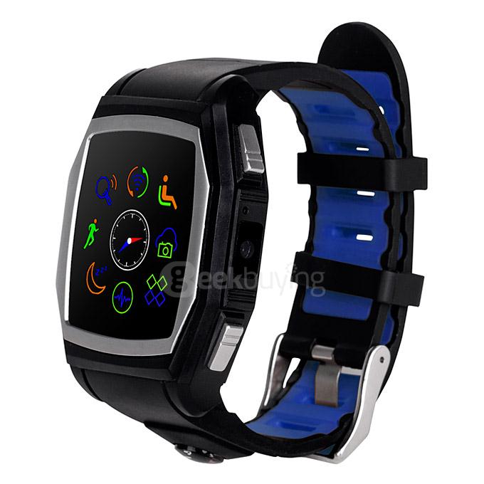 King Wear GT68 SmartWear SIM Card Smart Watch Phone Heart Rate Monitor GPS Compass Outdoor Use For Android & iOS - Dark Blue