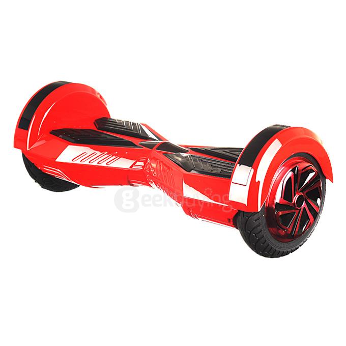 4400MAH Dual Wheels Self Balancing Scooter Electric Drifting Board with Bluetooth Speaker and LED - Red and Black