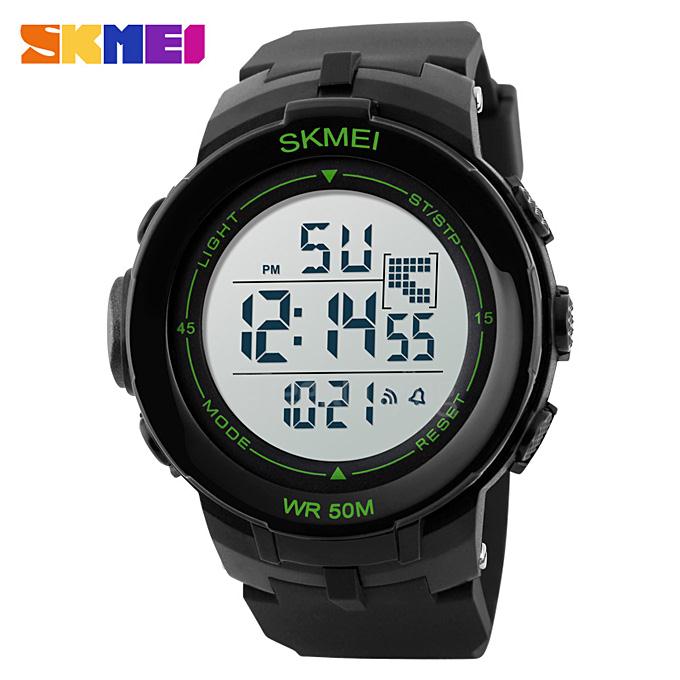 SKME 1127 Waterproof Outdoor Sports Watch Wristwatch with Luminous Display - Green