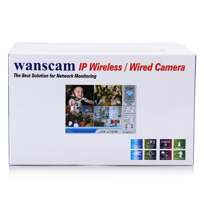 Wanscam JW0003 Indoor 300k Pixel Wireless IP Camera with Support 32G TF Card Support Iphone Andriod Phone View