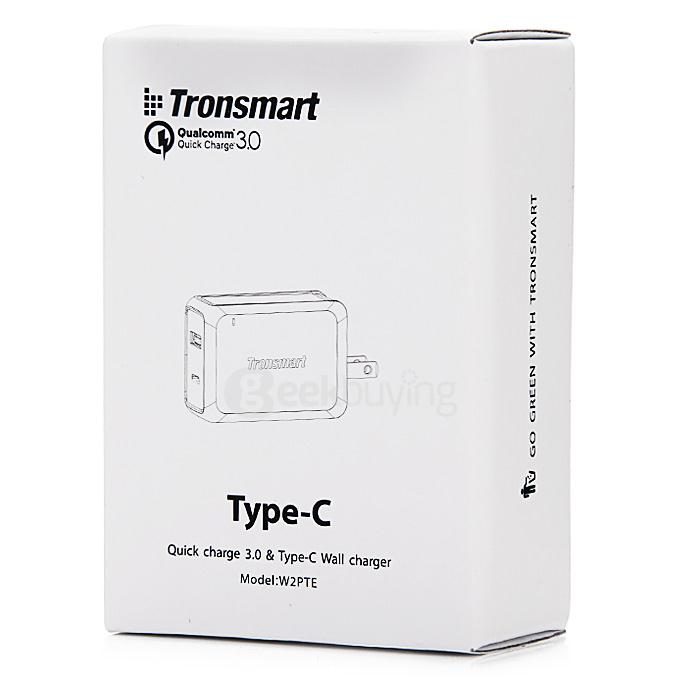 Tronsmart Quick Charge 3.0 USB Type C Charger 30W Dual USB Turbo Wall Charger for LG G5 HP Elite X3 Xiaomi Mi5 GM5 Plus LETV MaxPro HTC A9 - US Plug