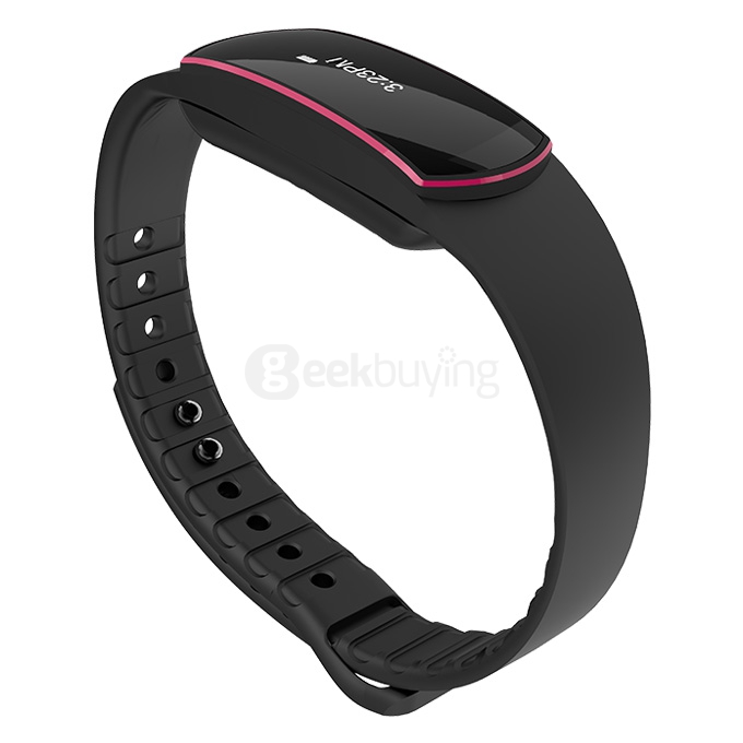 TRASENSE TS-H07 Bluetooth 4.0 Smartband Touch Screen IP67 Activity Fitness Tracker Call Reminder Alarm Clock Smart Bracelet for Android iOS - Rose