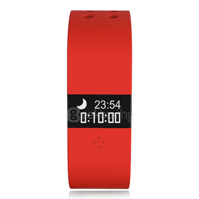 Digicare ERI Bluetooth 4.0 Smart Bracelet Wristband IP67 Heart Rate Monitor Smartband Thermometer Fitness Tracker - Red