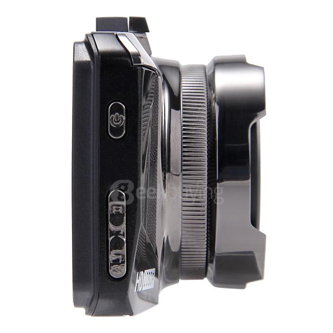 GT2000 3.0inch TFT LCD Novatek 96650 Car DVR 0.3MP CMOS Sensor 170 Degree Wide Angle 200mA 1080P Car Camcorder - Black