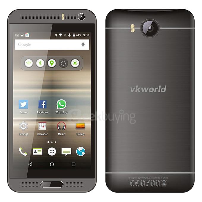 VKWORLD VK800X 5.0inch IPS HD Screen Android 5.1 1GB 8GB Smartphone MTK6580 1.3GHz Quad Core 8.0MP+5.0MP Cameras - Black