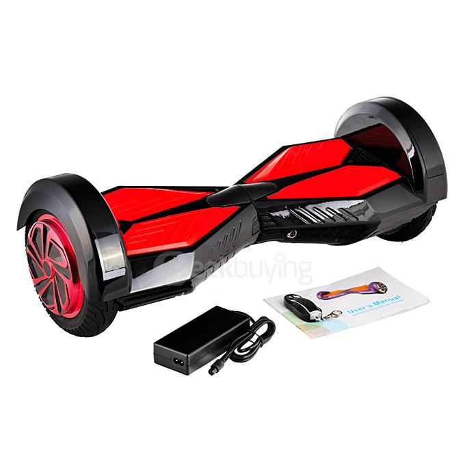 4400MAH Dual Wheels Self Balancing Scooter Electric Drifting Board with LED - Black and Red