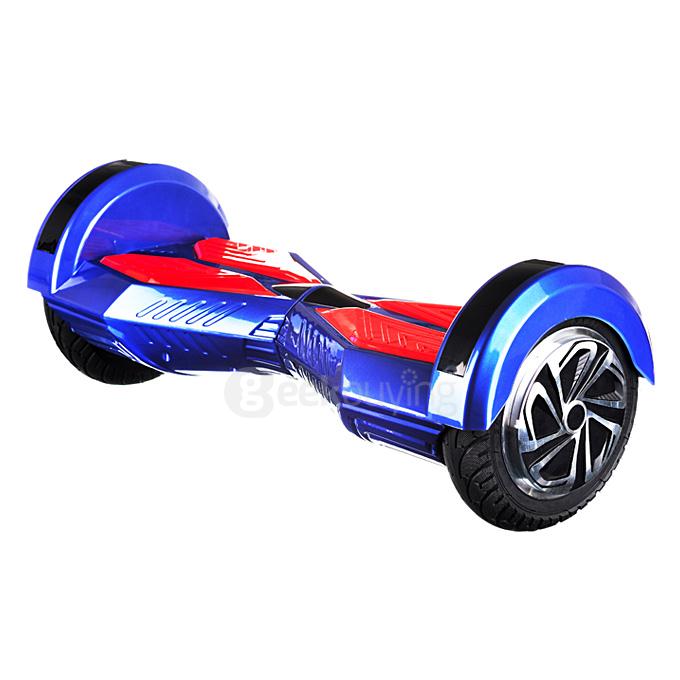 4400MAH Dual Wheels Self Balancing Scooter Electric Drifting Board with LED - Blue and Red