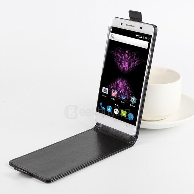 Protective Hard Cover Flip Stand Leather Case for CUBOT X16 Smartphone - Pink