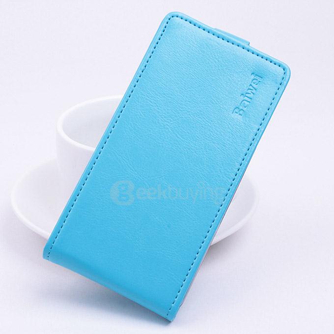 Protective Hard Cover Flip Stand Leather Case for UMI IRON Pro Smartphone - Blue