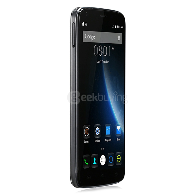 DOOGEE T6 5.5inch IPS HD 4G LTE 6250mAh Android 5.1 Smartphone 64-Bit MT6735 Quad Core 2GB 16GB 13.0MP - Black