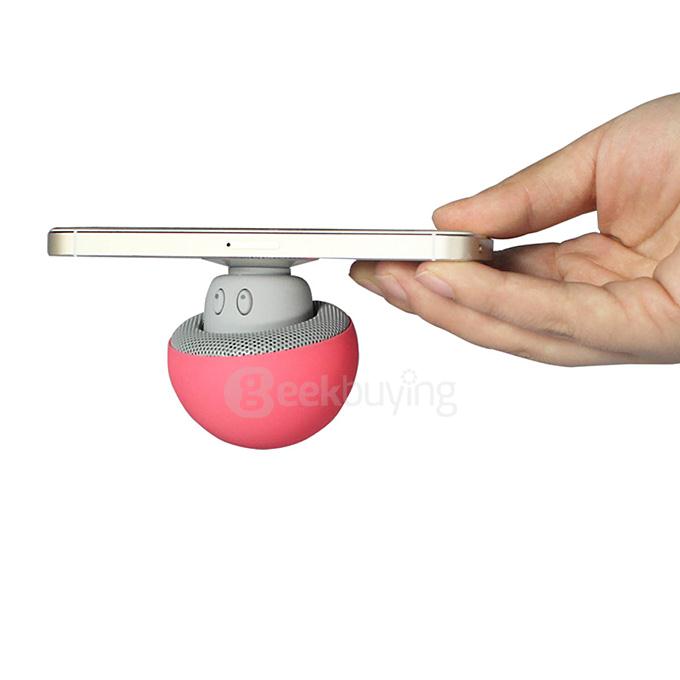 Portable Creative Mushroom Style Mini Bluetooth Speaker - Red