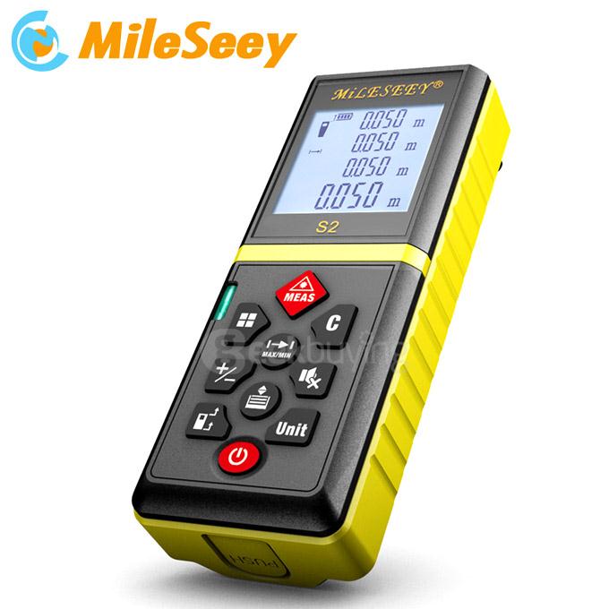 Mileseey S2 100m Handheld Rangefinder Laser Distance Meter Digital Laser Range Finder