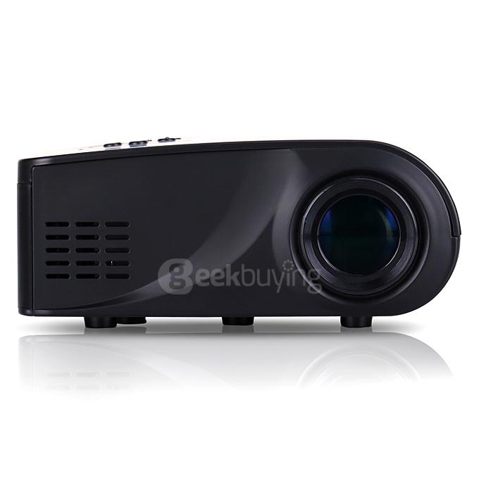 X6 1080P HD MINI LCD Projector Home Theater 800LM HDMI TV USB AV VGA SD - Black