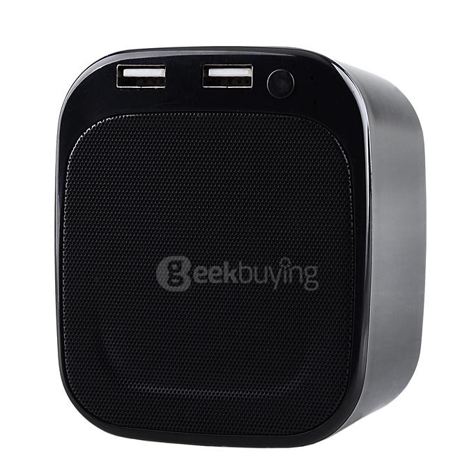 MUC1001 Multifunction Bluetooth Speaker Dual USB Ports LED Night Light - Black