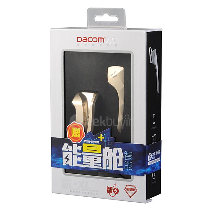 Dacom XL Bluetooth Wireless Headphones Music Headset Handsfree Car Driver Earphone HD Microphone - Gold