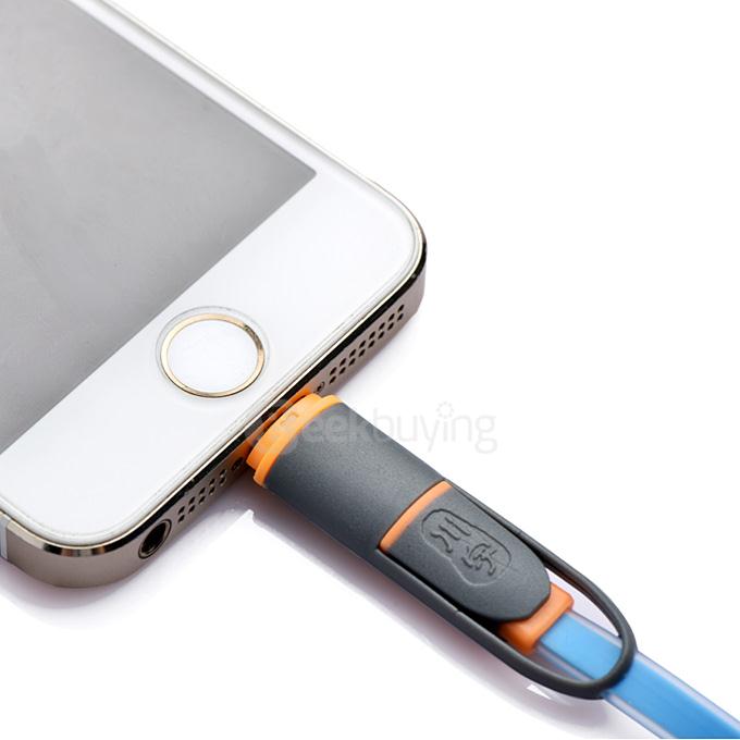 Kawau MU631 8Pin Micro USB Data Sync Charging Cable 1M - Blue