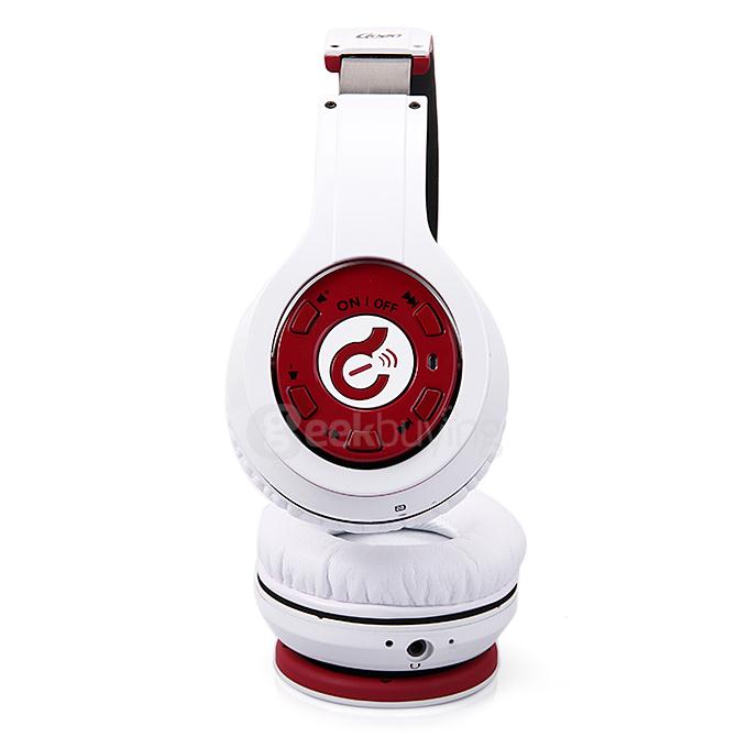 Syllable G08 Folding Design Wireless Bluetooth Stereo Headphones w/ Mic - White
