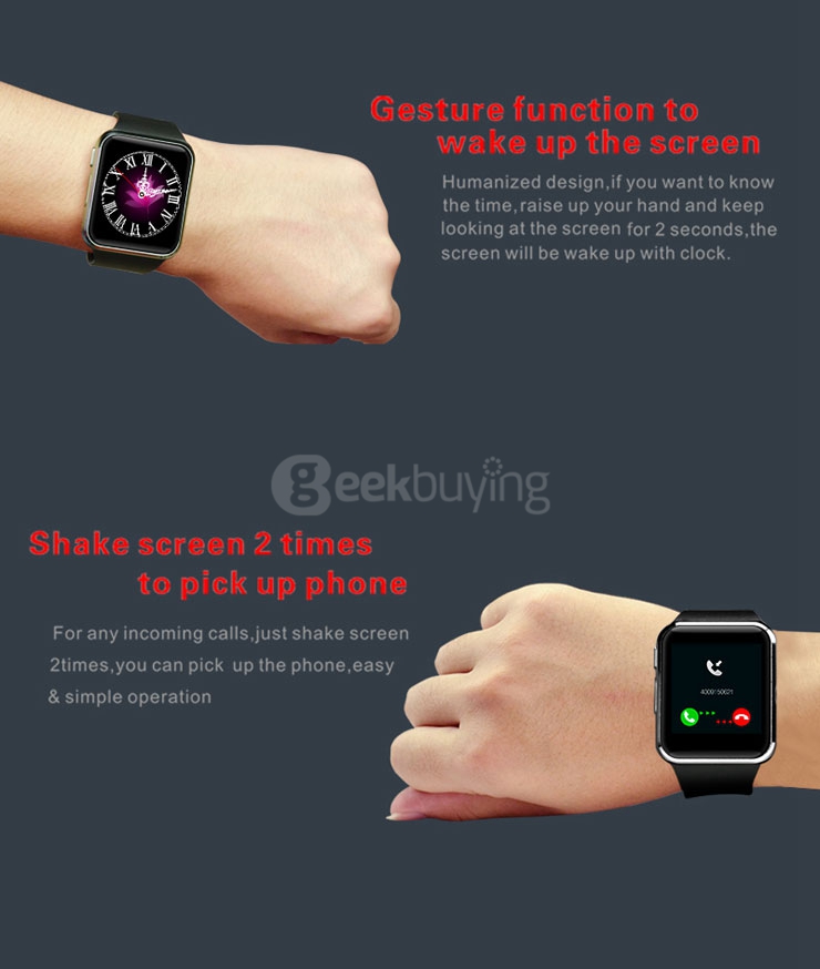 K68 Bluetooth 4.0 Smart Watch MTK2502 with Heart Rate Monitor Sleep Fitness Tracker Anti-Lost Compass Remote Control for Android iOS - Blue