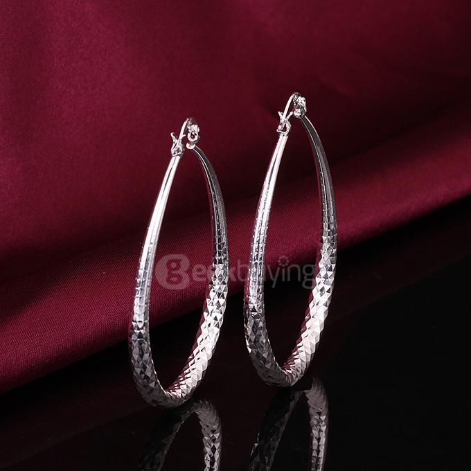 Fashion Silver Round Earrings Ear Pendants