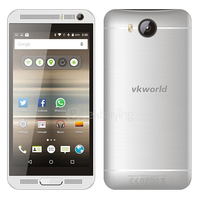 VKWORLD VK800X 5.0inch IPS HD Screen Android 5.1 1GB 8GB Smartphone MTK6580 1.3GHz Quad Core 8.0MP+5.0MP Cameras - Silver