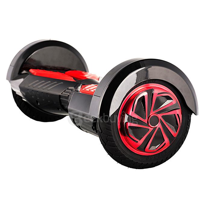 4400MAH Dual Wheels Self Balancing Scooter Electric Drifting Board with Bluetooth Speaker and LED - Black and Red