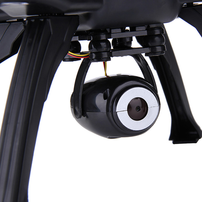 JJRC H25G 720P FPV Video Playback 2.4Ghz 4CH 3D Tumbling CF Mode LED Control Mode 2 RC Quadcopter RTF - Gray