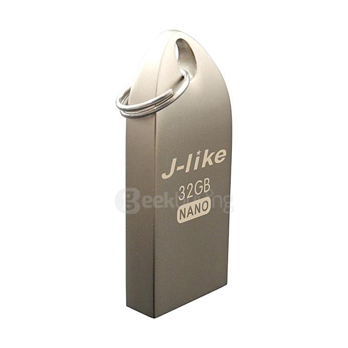 J-Like Ziny Nano USB2.0 Metal U Disk 32GB USB Flash Drive External Storage - Khaki
