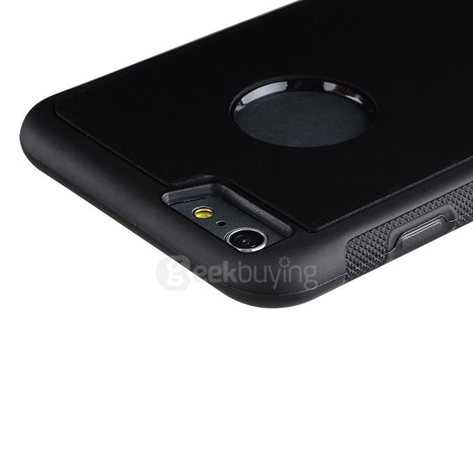 Selfie Anti-Gravity Protective TPU Back Case for Apple iPhone 6 Plus - Black