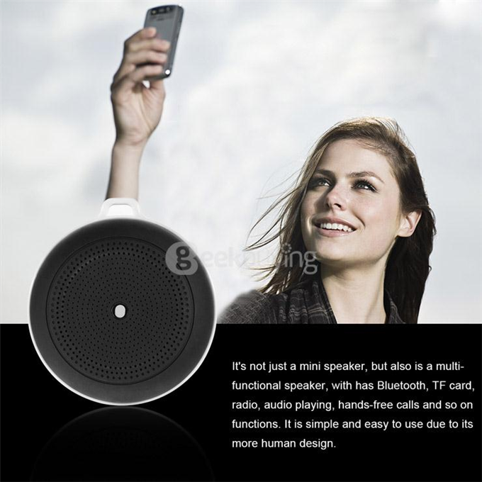 Y3 Portable Mini Wireless Bluetooth V4.0 Outdoor Handsfree Speaker Car Music Player w/ Mic TF - Black