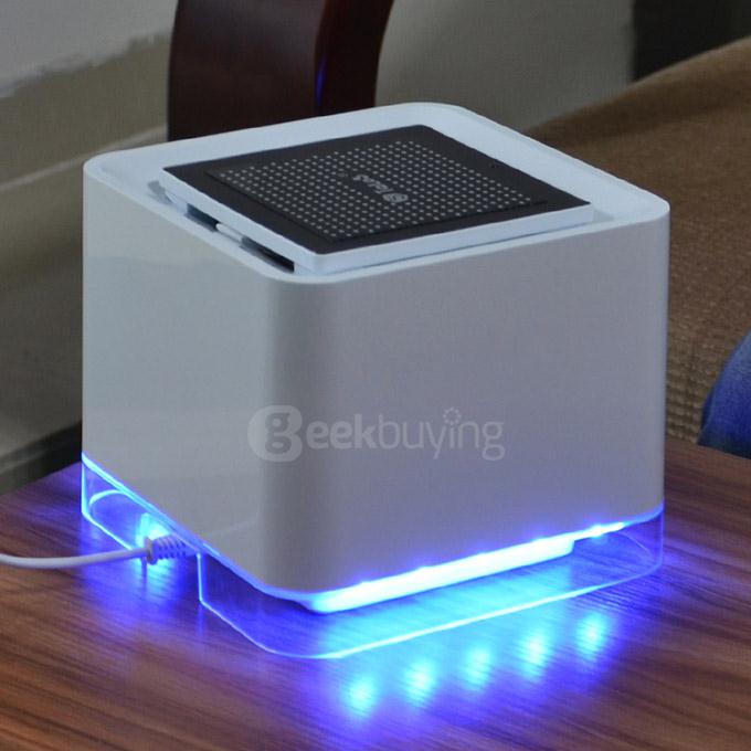 Talos CS-083WR 2 in 1 Multi-Function Home Air Purifier + Qi Standard Wireless Charging Panel - White + Black