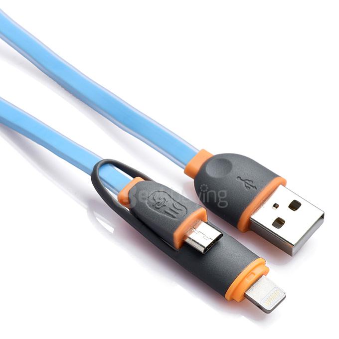 Kawau MU631 8Pin Micro USB Data Sync Charging Cable 1M - Blue