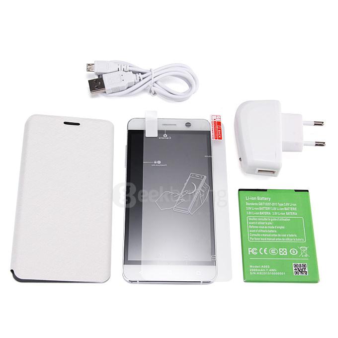 MPIE 4C PRO 5.0inch IPS QHD Android 5.1 MT6580 Quad Core 1.3GHz Smartphone 512MB RAM 4GB ROM 5MP 3G GPS - White