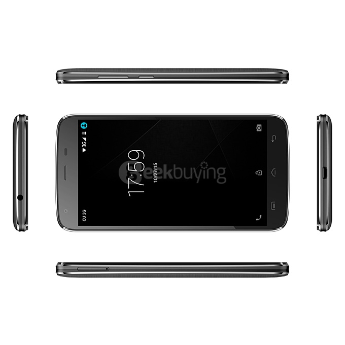 DOOGEE T6 5.5inch IPS HD 4G LTE 6250mAh Android 5.1 Smartphone 64-Bit MT6735 Quad Core 2GB 16GB 13.0MP - Black