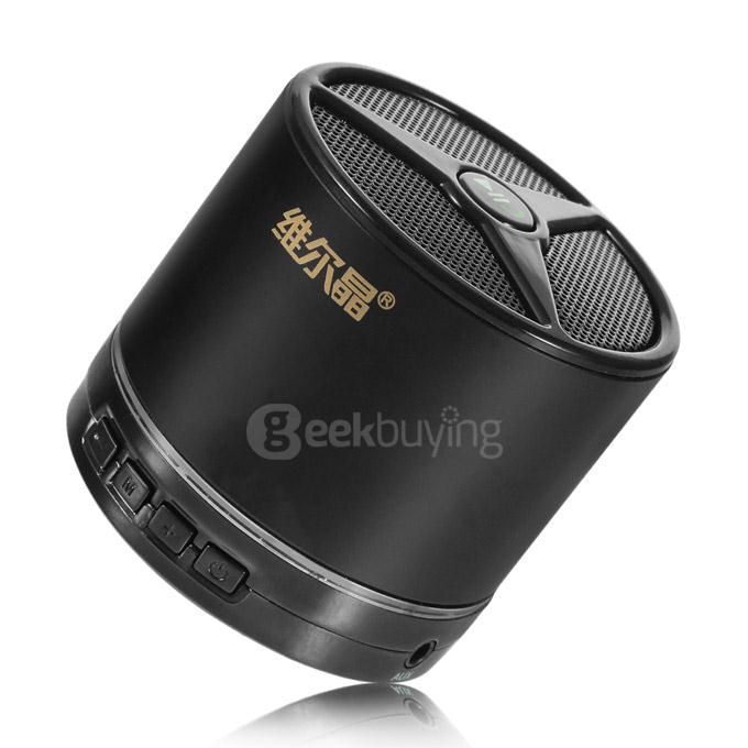W-KING W6 Portable Wireless Bluetooth Metal Speaker w/TF Card Reader & Hand-free Phone Call - Black