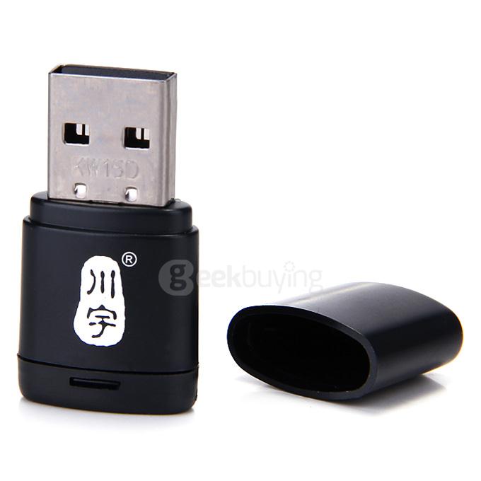 Kawau C286 MicroSDXC MicroSD Reader TF Card Reader Maximum 128GB - Black