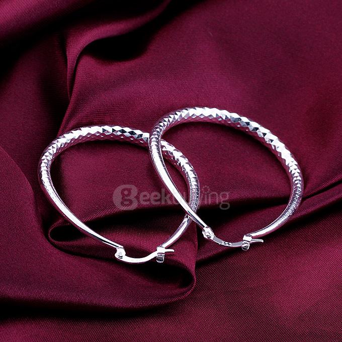 Fashion Silver Round Earrings Ear Pendants
