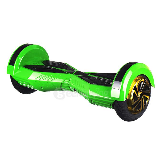 4400MAH Dual Wheels Self Balancing Scooter Electric Drifting Board with Bluetooth Speaker and LED - Green and Black
