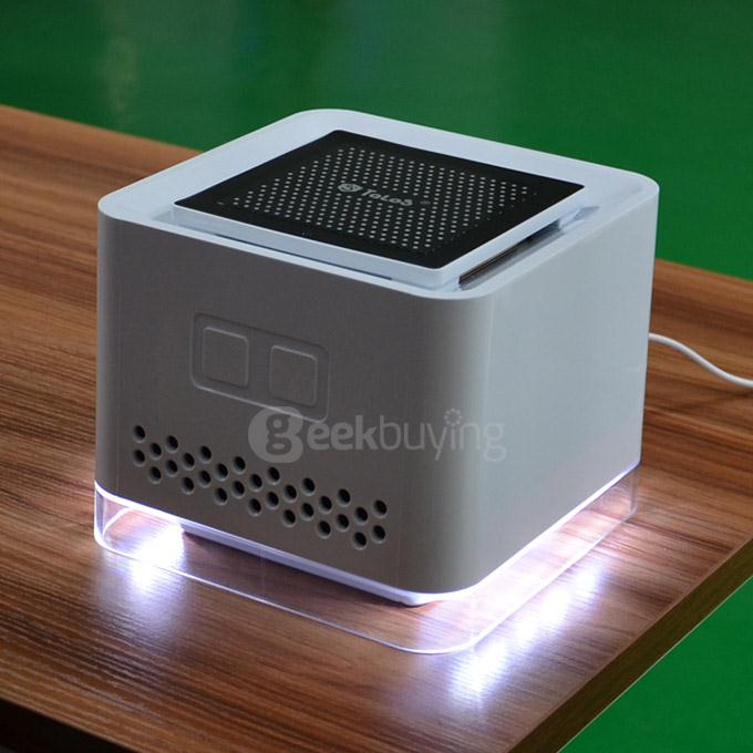 Talos CS-083WR 2 in 1 Multi-Function Home Air Purifier + Qi Standard Wireless Charging Panel - White + Black