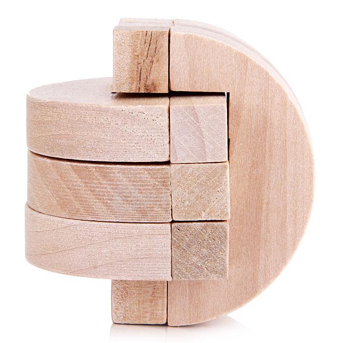 Three`s Company Ru Bun Lock Children Puzzle Toy Building Blocks
