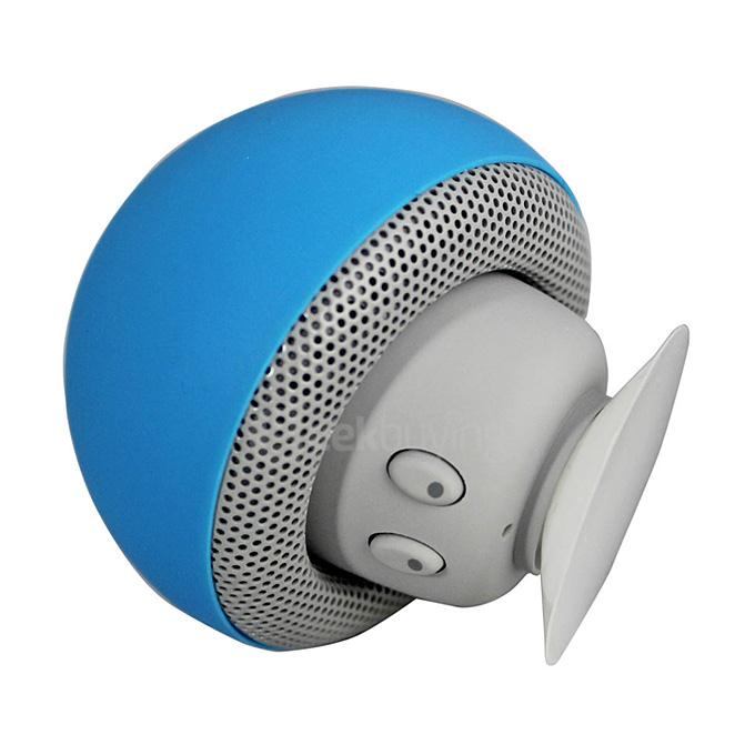 Portable Creative Mushroom Style Mini Bluetooth Speaker - Blue
