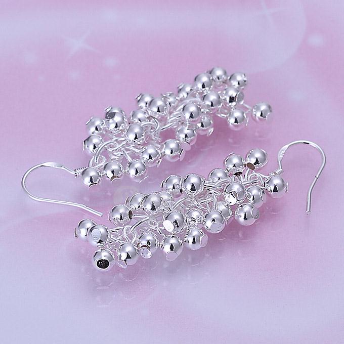 Grape Vine Silver Earrings Pearl Earrings