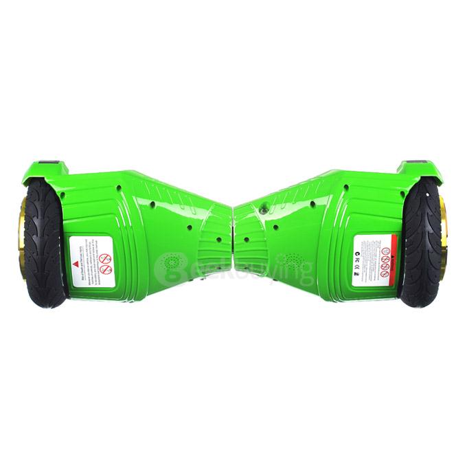4400MAH Dual Wheels Self Balancing Scooter Electric Drifting Board with Bluetooth Speaker and LED - Green and Black