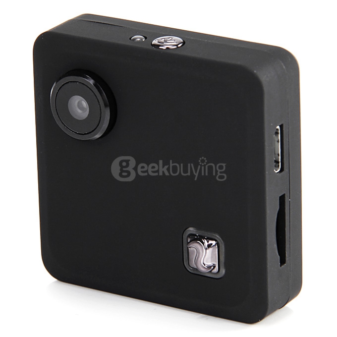 Foream Compass Mini WiFi Action Camera Ambarella A7 8.0MP CMOS Image Sensor 78 Degree View Angle 750mAh Battery - Black