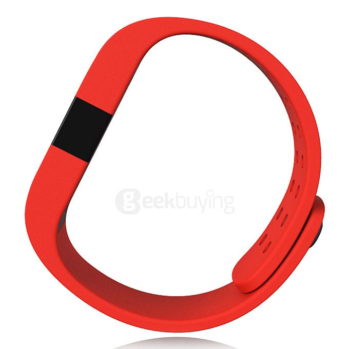 Digicare ERI Bluetooth 4.0 Smart Bracelet Wristband IP67 Heart Rate Monitor Smartband Thermometer Fitness Tracker - Red