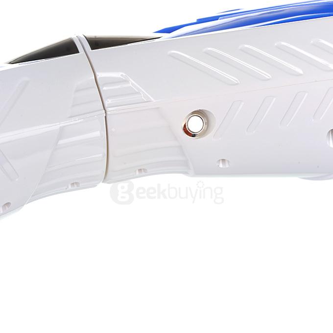 4400MAH Dual Wheels Self Balancing Electric Scooter Drifting Board with Bluetooth Speaker and LED - White and Blue