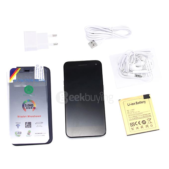 Mpai 809T Ultrathin 5.0inch MTK6592 Octa core Smartphone IPS HD Screen 1G RAM 16GB 13.0MP 3G GPS OTG Air Gesture - Black