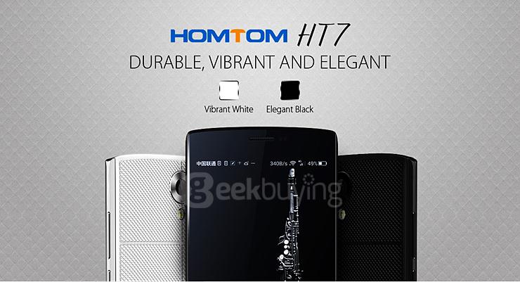 HOMTOM HT7 5.5inch HD Screen MT6580A Quad Core Smartphone Android 5.1 1GB RAM 8GB ROM 3000mAh Smart Wake - Black