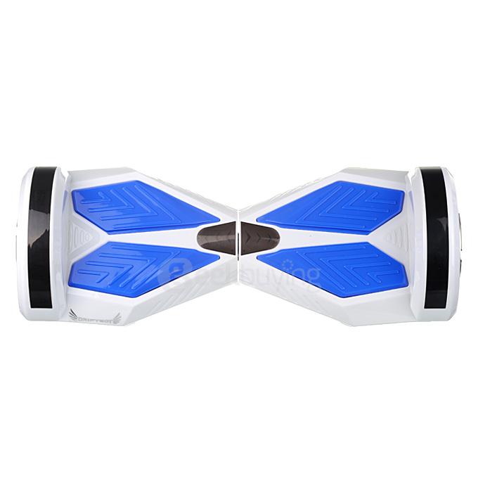4400MAH Dual Wheels Self Balancing Electric Scooter Drifting Board with Bluetooth Speaker and LED - White and Blue