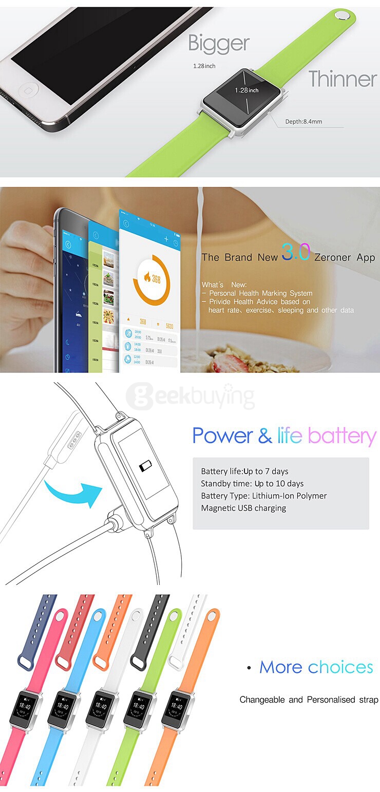 iWOWN i7 Bluetooth 4.0 Smartwatch MTK2502 1.28
